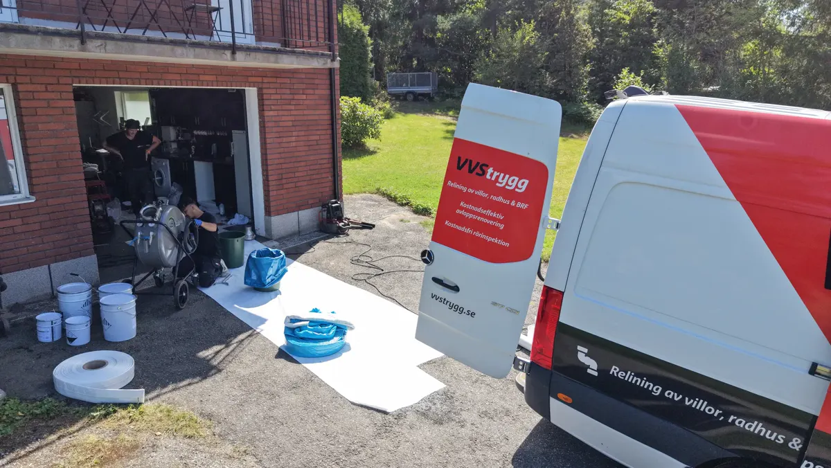 Utrustning och relningsstrumpa vid arbetsplatsen