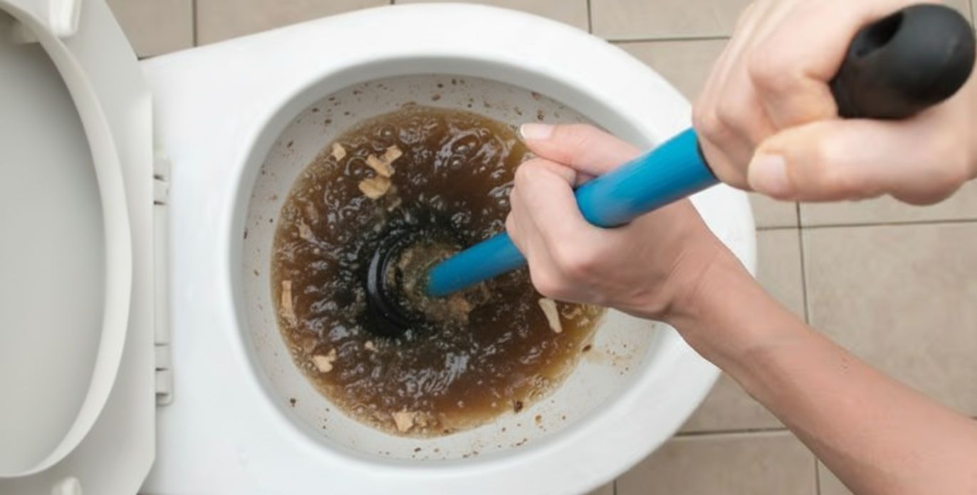 Vaskrensare används för att lösa stopp i toaletten